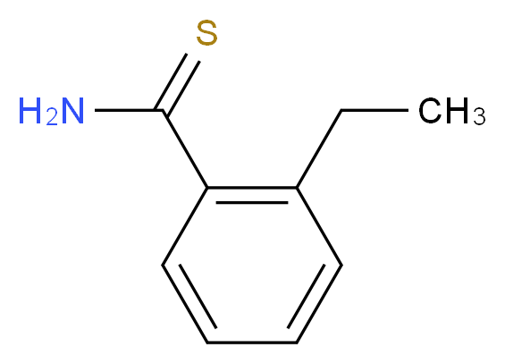 2-ethylbenzene-1-carbothioamide_分子结构_CAS_885280-16-0