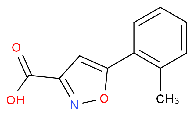 5-(2-methylphenyl)-1,2-oxazole-3-carboxylic acid_分子结构_CAS_668970-80-7