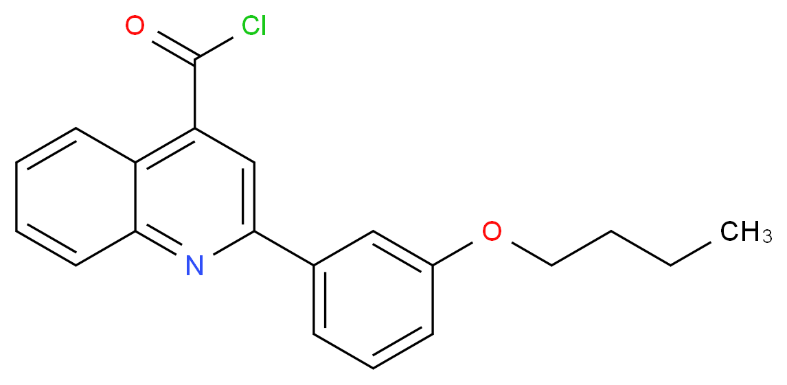 2-(3-Butoxyphenyl)quinoline-4-carbonyl chloride_分子结构_CAS_)