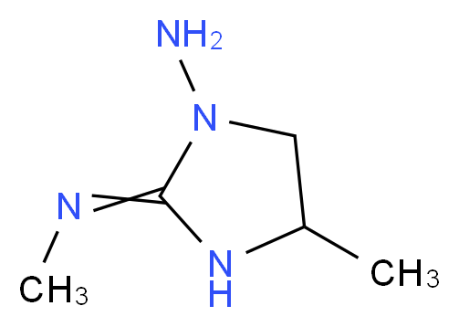 4-methyl-2-(methylimino)-1-imidazolidinamine_分子结构_CAS_738568-41-7)