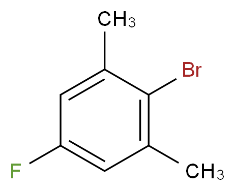 2-Bromo-5-fluoro-1,3-dimethylbenzene_分子结构_CAS_14659-58-6)