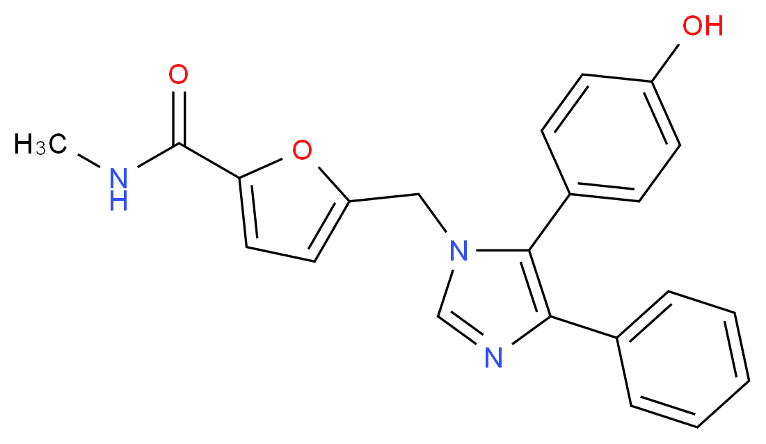 5-{[5-(4-hydroxyphenyl)-4-phenyl-1H-imidazol-1-yl]methyl}-N-methyl-2-furamide_分子结构_CAS_)