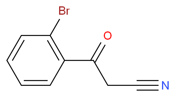 3-(2-bromophenyl)-3-oxopropanenitrile_分子结构_CAS_53882-80-7