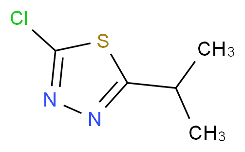 2-chloro-5-(propan-2-yl)-1,3,4-thiadiazole_分子结构_CAS_1330756-32-5