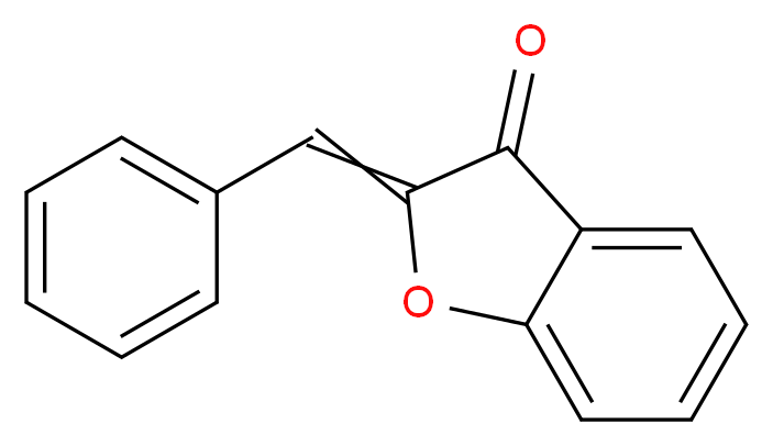 2-(phenylmethylidene)-2,3-dihydro-1-benzofuran-3-one_分子结构_CAS_582-04-7