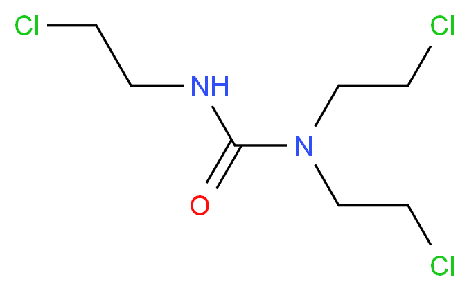 1,1,3-tris(2-chloroethyl)urea_分子结构_CAS_71162-64-6