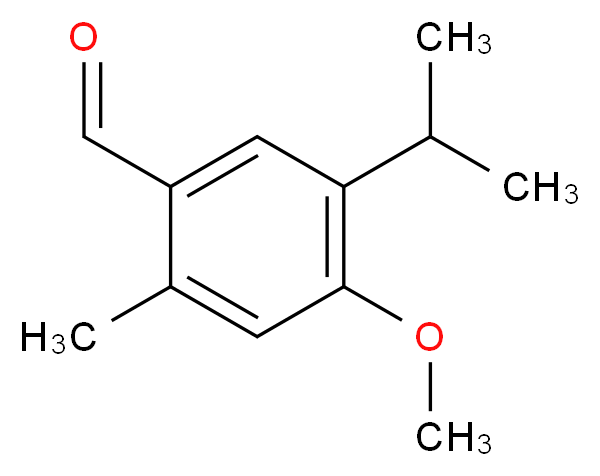 5-isopropyl-4-methoxy-2-methylbenzaldehyde_分子结构_CAS_105337-42-6)