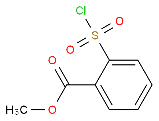 methyl 2-(chlorosulfonyl)benzoate_分子结构_CAS_26638-43-7