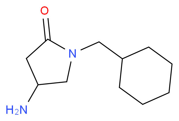 4-amino-1-(cyclohexylmethyl)pyrrolidin-2-one_分子结构_CAS_)