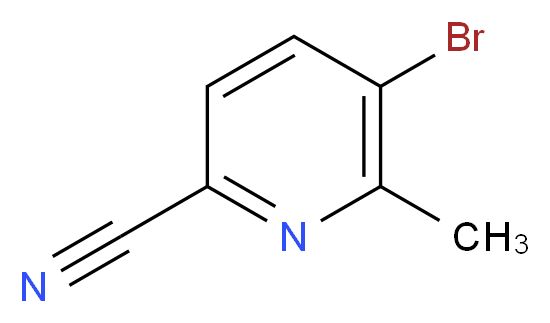 5-bromo-6-methylpyridine-2-carbonitrile_分子结构_CAS_1173897-86-3