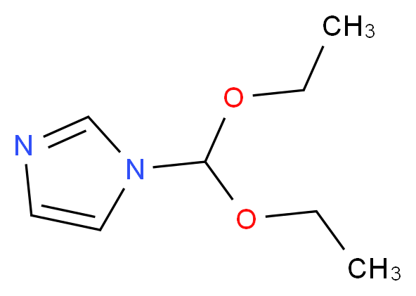 1-(diethoxymethyl)-1H-imidazole_分子结构_CAS_61278-81-7