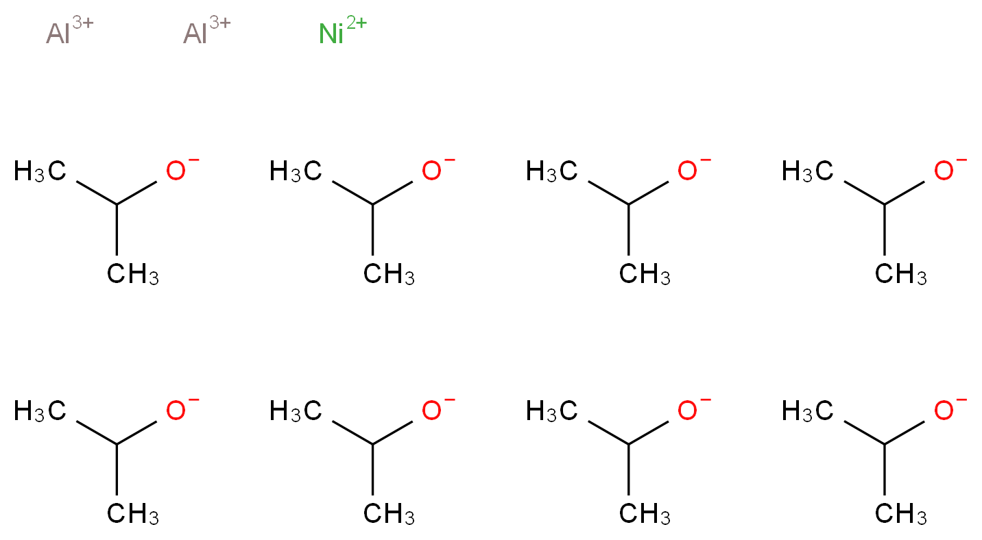 dialuminium(3+) ion nickel(2+) ion octakis(propan-2-olate)_分子结构_CAS_70504-57-3