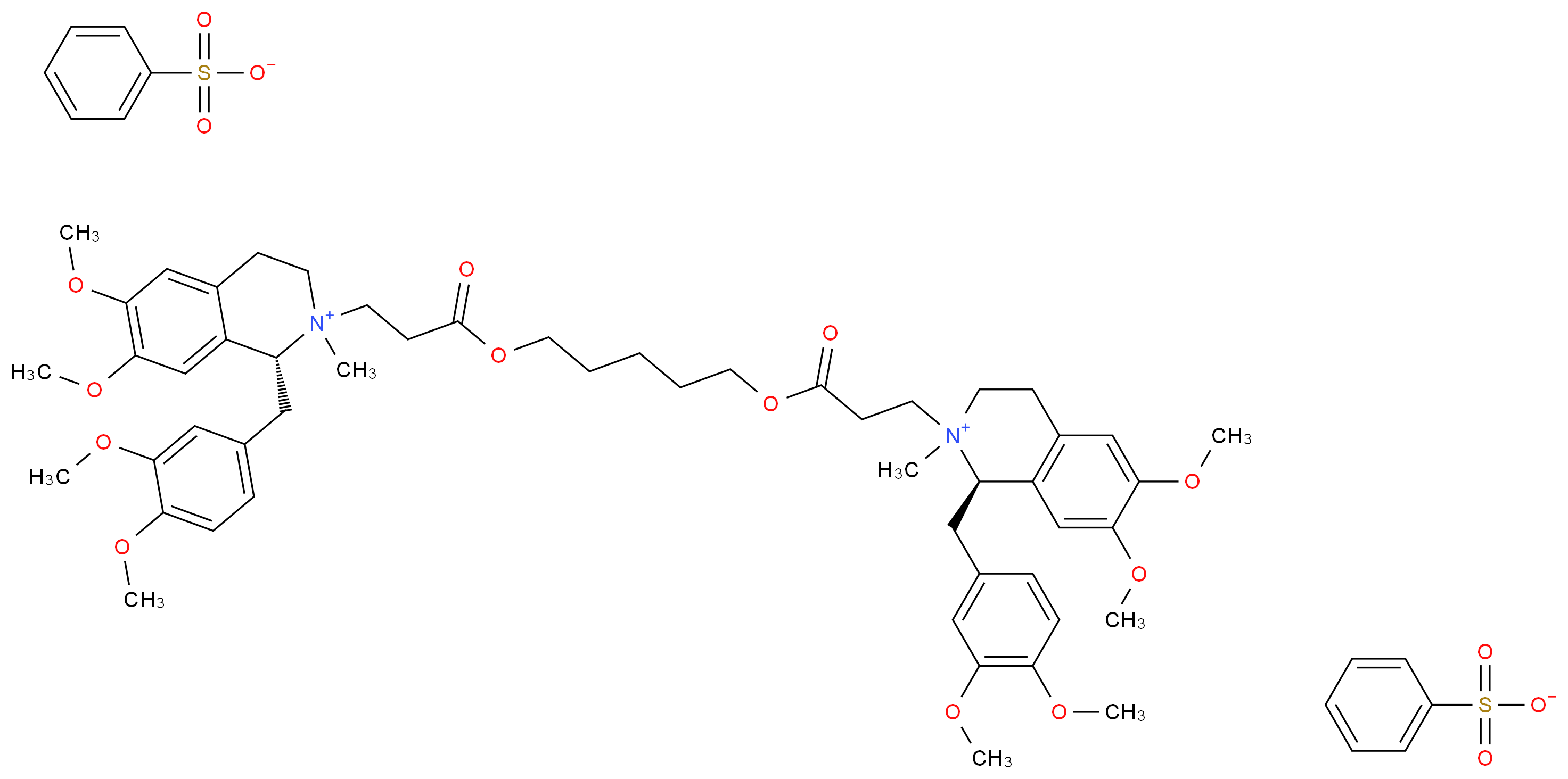 Cisatracurium Besylate_分子结构_CAS_96946-42-8)