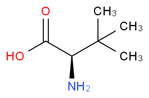 (2R)-2-amino-3,3-dimethylbutanoic acid_分子结构_CAS_26782-71-8