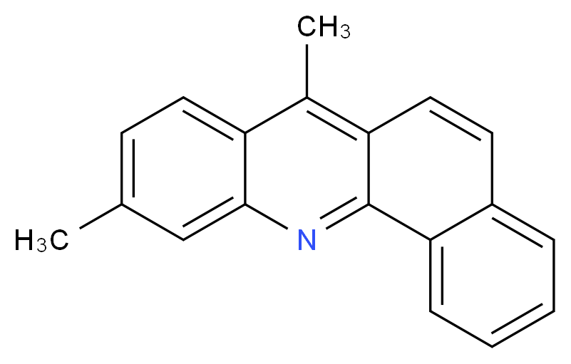 3,12-dimethyl-5-azatetraphene_分子结构_CAS_2381-40-0