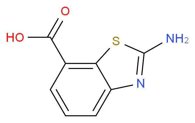 2-amino-1,3-benzothiazole-7-carboxylic acid_分子结构_CAS_71224-95-8