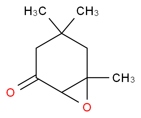 4,4,6-trimethyl-7-oxabicyclo[4.1.0]heptan-2-one_分子结构_CAS_10276-21-8