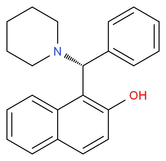 1-[(R)-phenyl(piperidin-1-yl)methyl]naphthalen-2-ol_分子结构_CAS_521960-31-6