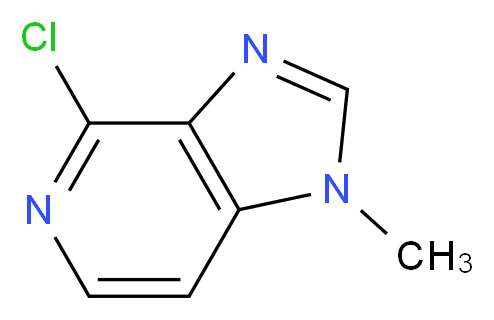 4-Chloro-1-methyl-1H-imidazo[4,5-c]pyridine_分子结构_CAS_50432-68-3)