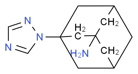 3-(1H-1,2,4-triazol-1-yl)adamantan-1-amine_分子结构_CAS_915920-86-4