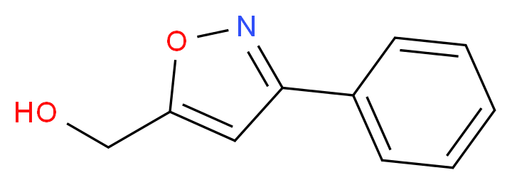 (3-Phenyl-5-isoxazolyl)methanol_分子结构_CAS_90924-12-2)