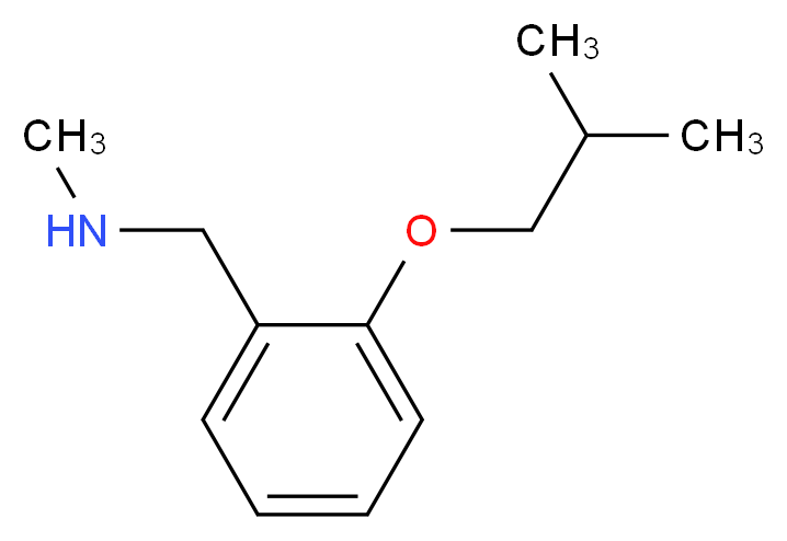 methyl({[2-(2-methylpropoxy)phenyl]methyl})amine_分子结构_CAS_915921-38-9