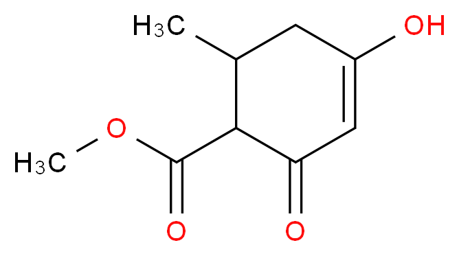 methyl 4-hydroxy-6-methyl-2-oxocyclohex-3-ene-1-carboxylate_分子结构_CAS_39493-62-4