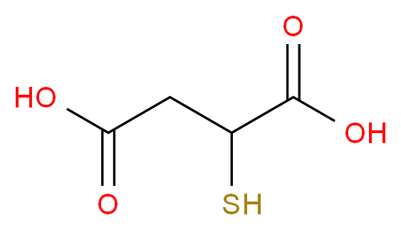 2-sulfanylbutanedioic acid_分子结构_CAS_70-49-5