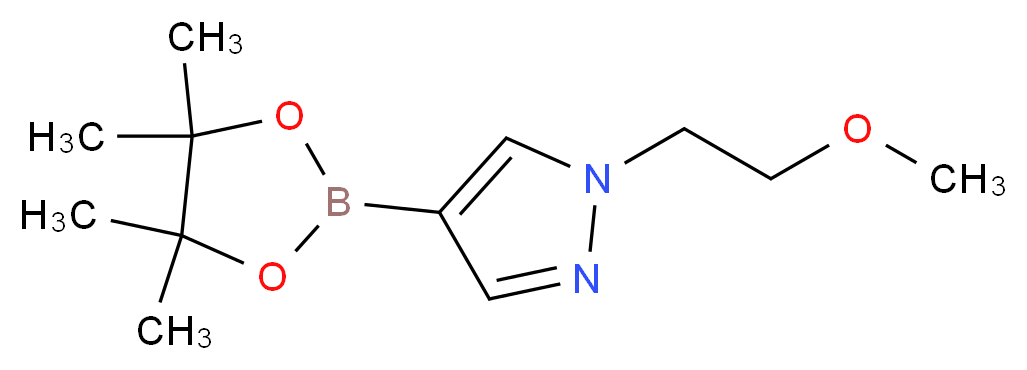 1-(2-Methoxyethyl)-4-(4,4,5,5-tetramethyl-1,3,2-dioxaborolan-2-yl)-1H-pyrazole_分子结构_CAS_847818-71-7)