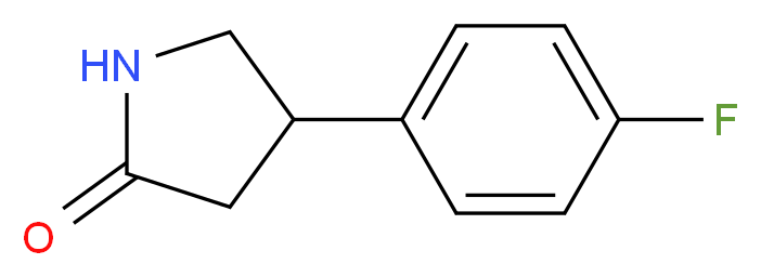 4-(4-fluorophenyl)pyrrolidin-2-one_分子结构_CAS_264122-82-9