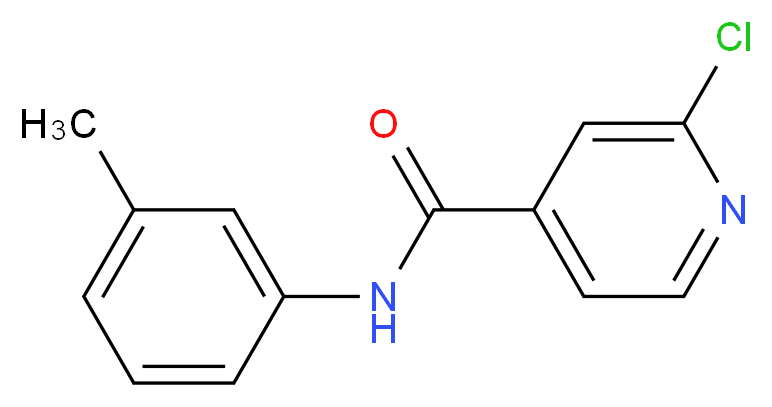 2-Chloro-N-(3-methylphenyl)pyridine-4-carboxamide_分子结构_CAS_1019372-93-0)