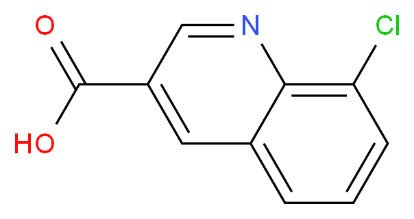 8-chloroquinoline-3-carboxylic acid_分子结构_CAS_71082-54-7