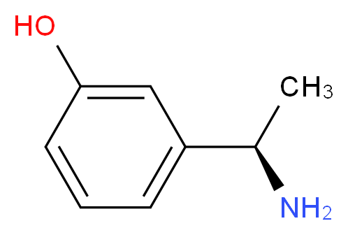 3-[(1R)-1-aminoethyl]phenol_分子结构_CAS_518060-42-9