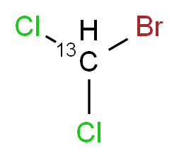 Bromodichloromethane-13C_分子结构_CAS_)