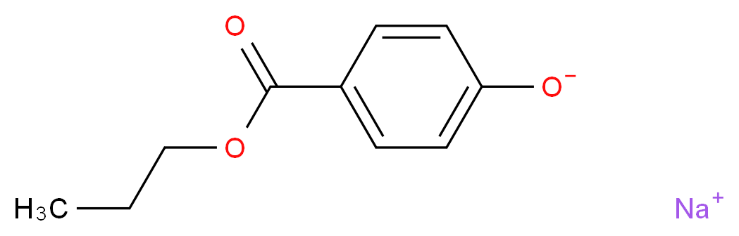 sodium 4-(propoxycarbonyl)benzen-1-olate_分子结构_CAS_35285-69-9