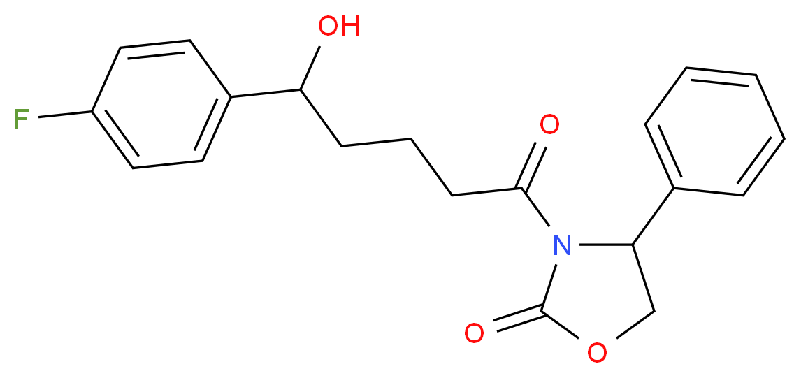 3-[5-(4-Fluorophenyl)-5-hydroxy-1-oxopentyl]-4-phenyl-2-oxazolidinone_分子结构_CAS_439080-96-3)