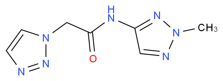 N-(2-methyl-2H-1,2,3-triazol-4-yl)-2-(1H-1,2,3-triazol-1-yl)acetamide_分子结构_CAS_)