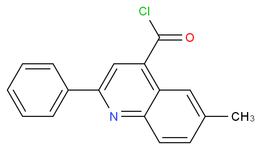 6-Methyl-2-phenylquinoline-4-carbonyl chloride_分子结构_CAS_)