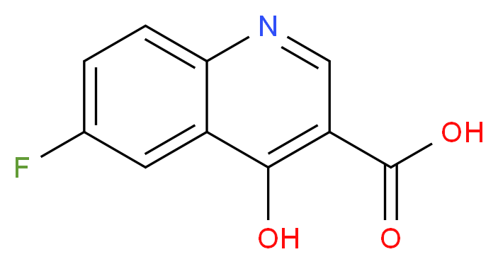 6-Fluoro-4-hydroxyquinoline-3-carboxylic acid_分子结构_CAS_)