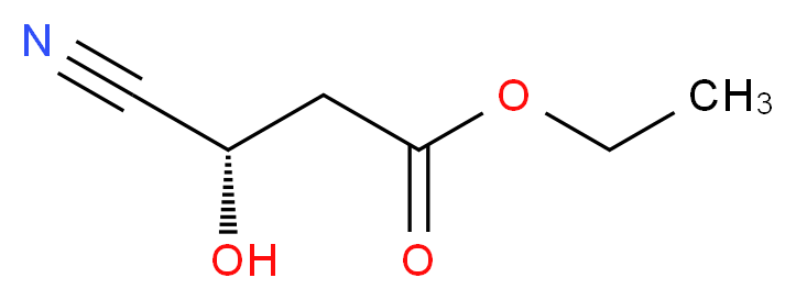 ethyl (3S)-3-cyano-3-hydroxypropanoate_分子结构_CAS_132839-91-9