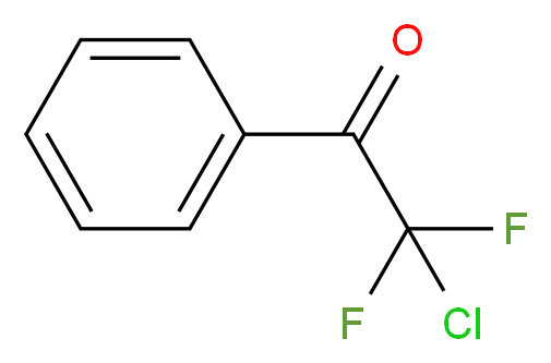 2-氯-2,2-二氟苯乙酮_分子结构_CAS_384-67-8)