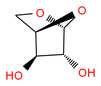 (1R,4R,5R,6R)-2,7-dioxabicyclo[2.2.1]heptane-5,6-diol_分子结构_CAS_51246-91-4