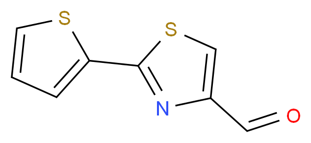 2-(thiophen-2-yl)-1,3-thiazole-4-carbaldehyde_分子结构_CAS_)