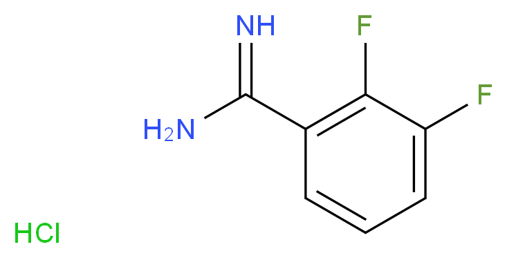 2,3-DIFLUORO-BENZAMIDINE HYDROCHLORIDE_分子结构_CAS_)