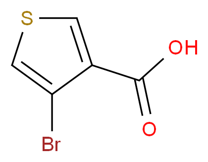 4-bromothiophene-3-carboxylic acid_分子结构_CAS_16694-17-0