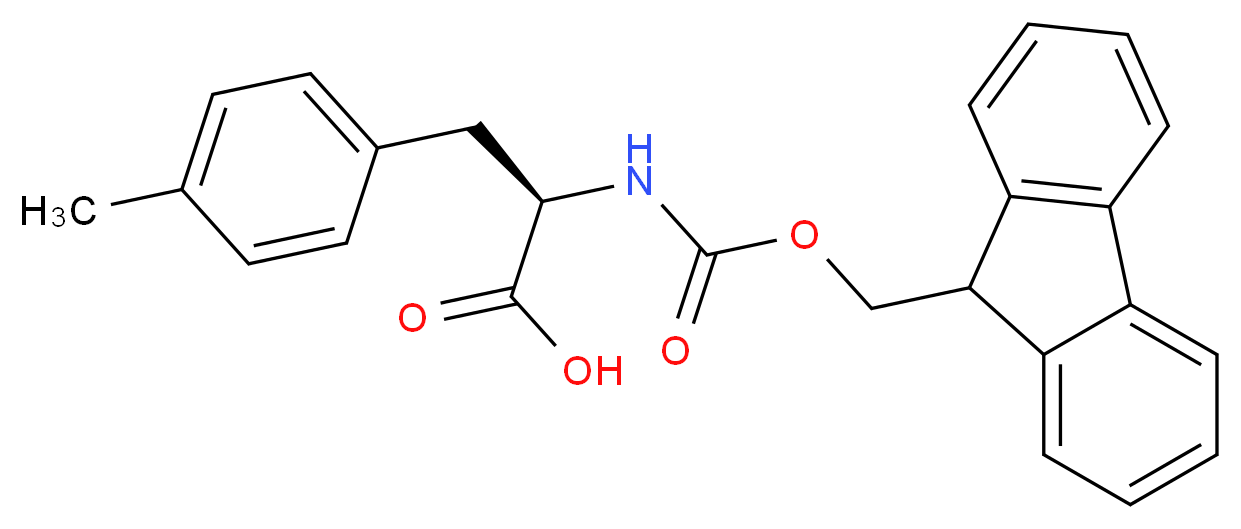 (2R)-2-({[(9H-fluoren-9-yl)methoxy]carbonyl}amino)-3-(4-methylphenyl)propanoic acid_分子结构_CAS_204260-38-8