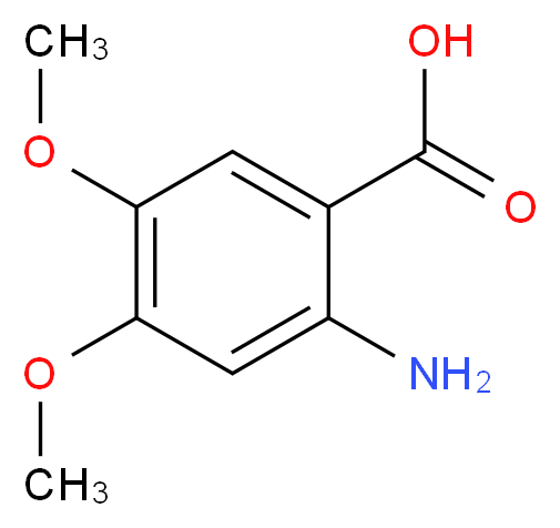 2-Amino-4,5-dimethoxybenzoic acid_分子结构_CAS_5653-40-7)