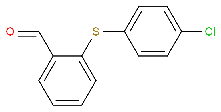 2-(4-氯苯基硫代)苯甲醛_分子结构_CAS_107572-07-6)