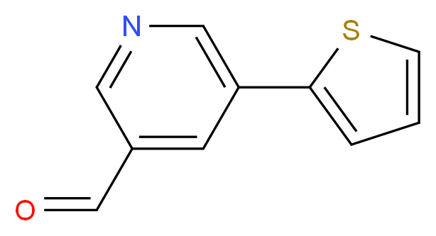 5-(thiophen-2-yl)pyridine-3-carbaldehyde_分子结构_CAS_342601-29-0