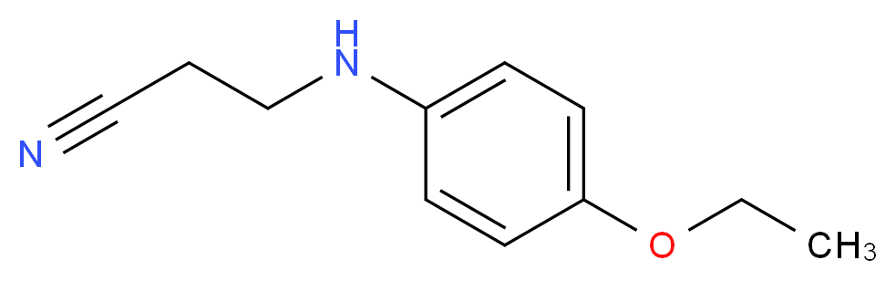 3-(4-Ethoxy-phenylamino)-propionitrile_分子结构_CAS_23609-20-3)